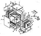 Kenmore 1199266740 body section diagram