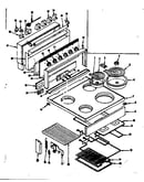 Main top and backguard section