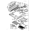 Kenmore 1199606700 top section diagram