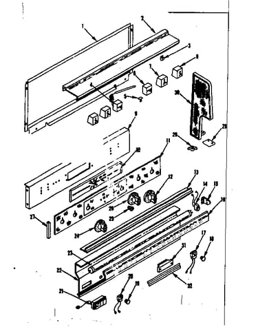 Backguard section