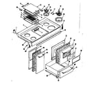 Kenmore 1199686740 top section diagram