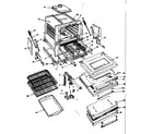 Kenmore 1553546700 oven and broiler parts list diagram
