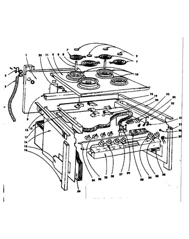 Top section and outer body parts