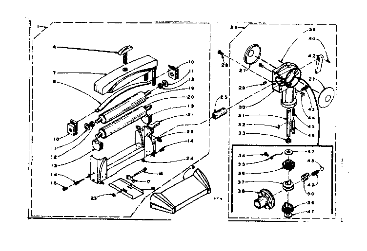 Wringer and gear case