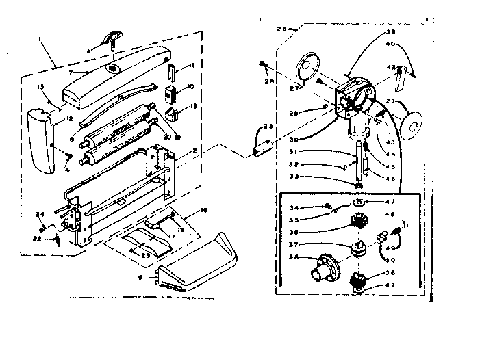Wringer & wringer gear case