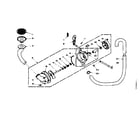 Kenmore 1106702500 pump and pump parts diagram