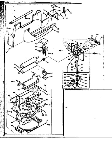 Wringer and wringer gear case assembly