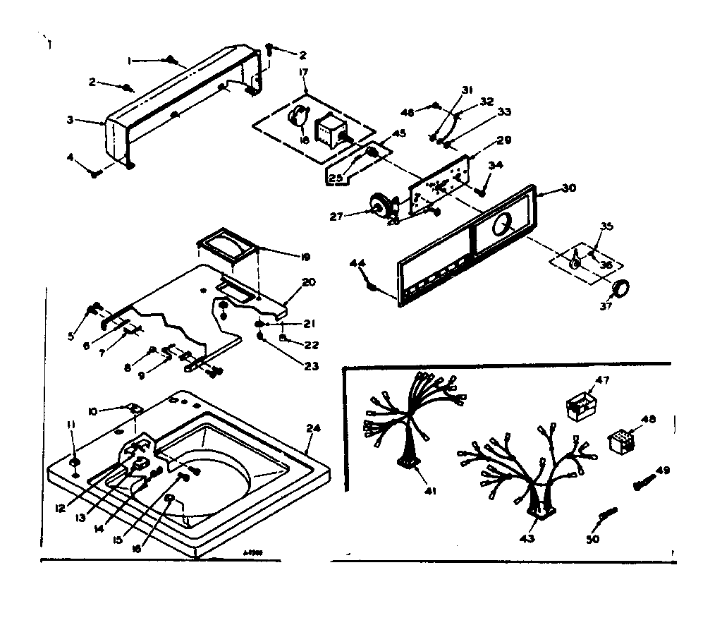 Top and console assembly