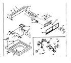 Kenmore 1106703400 top and console assembly diagram