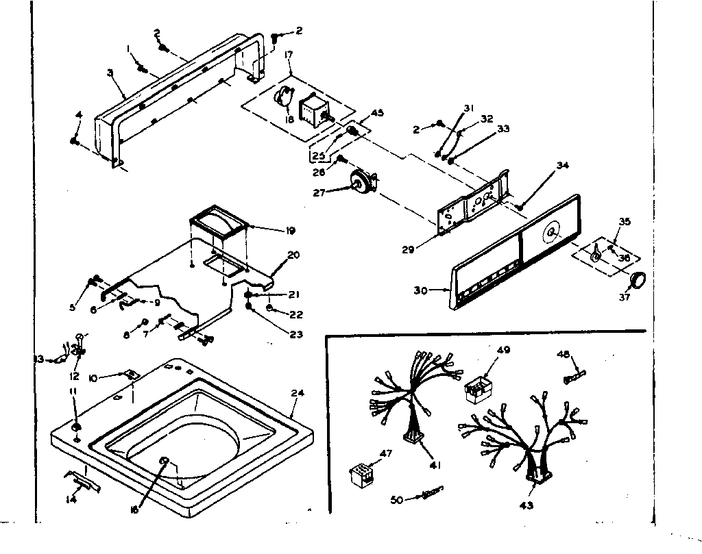Top and console assembly