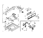 Kenmore 1106703401 top & console assembly diagram