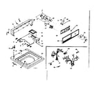 Kenmore 1106703402 top and console assembly diagram