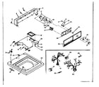 Kenmore 1106703403 top and console assembly diagram