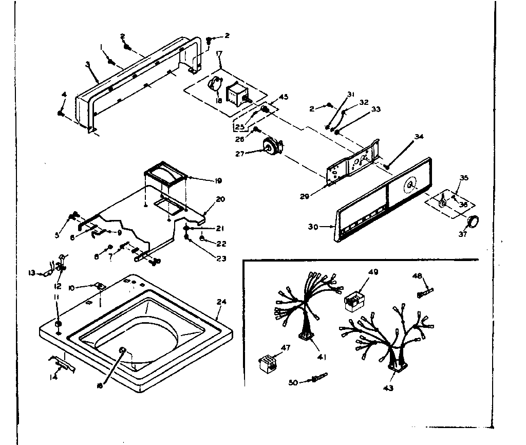 Top and console assembly