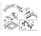 Kenmore 1106703500 top and console assembly diagram