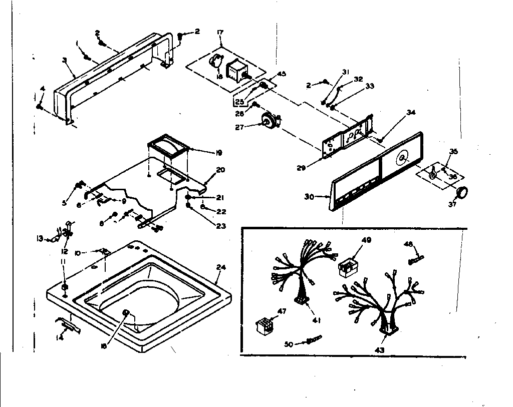 Top and console assembly