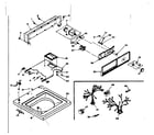 Kenmore 1106703501 top and console assembly diagram