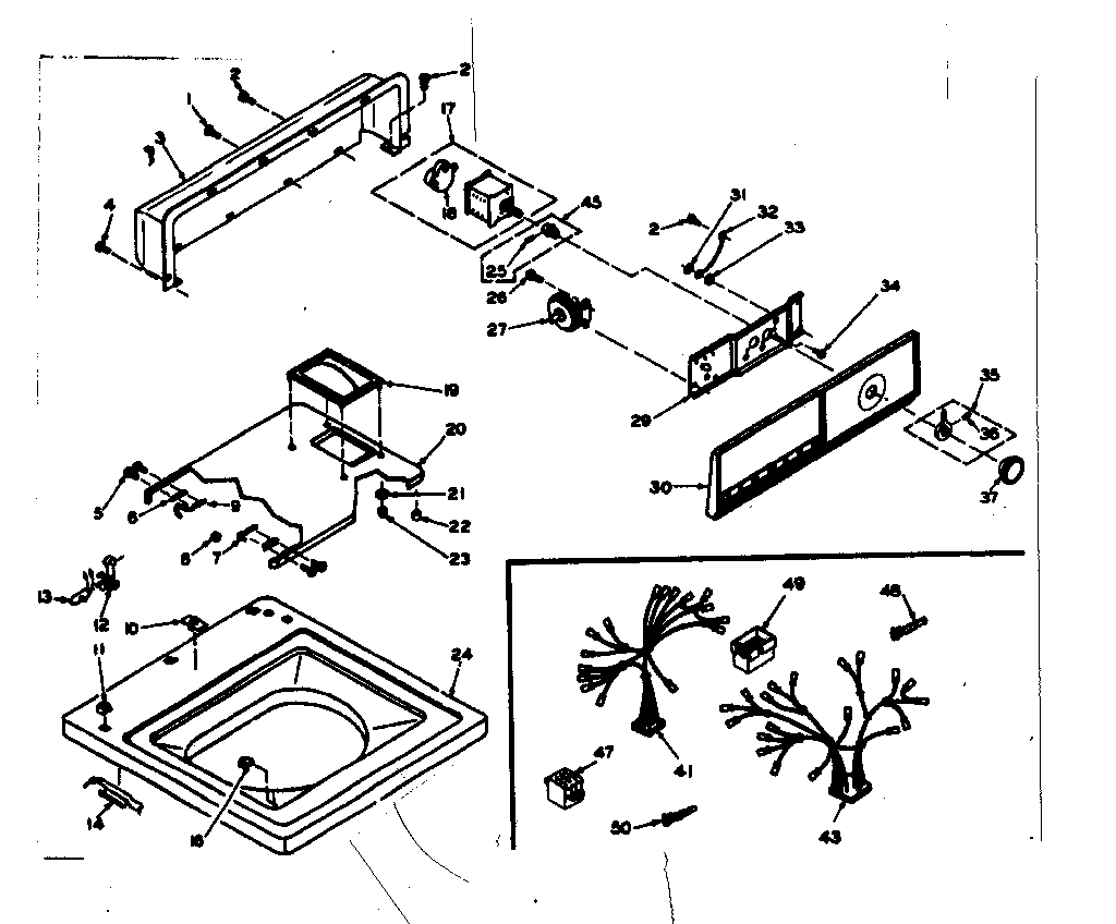 Top and console assembly