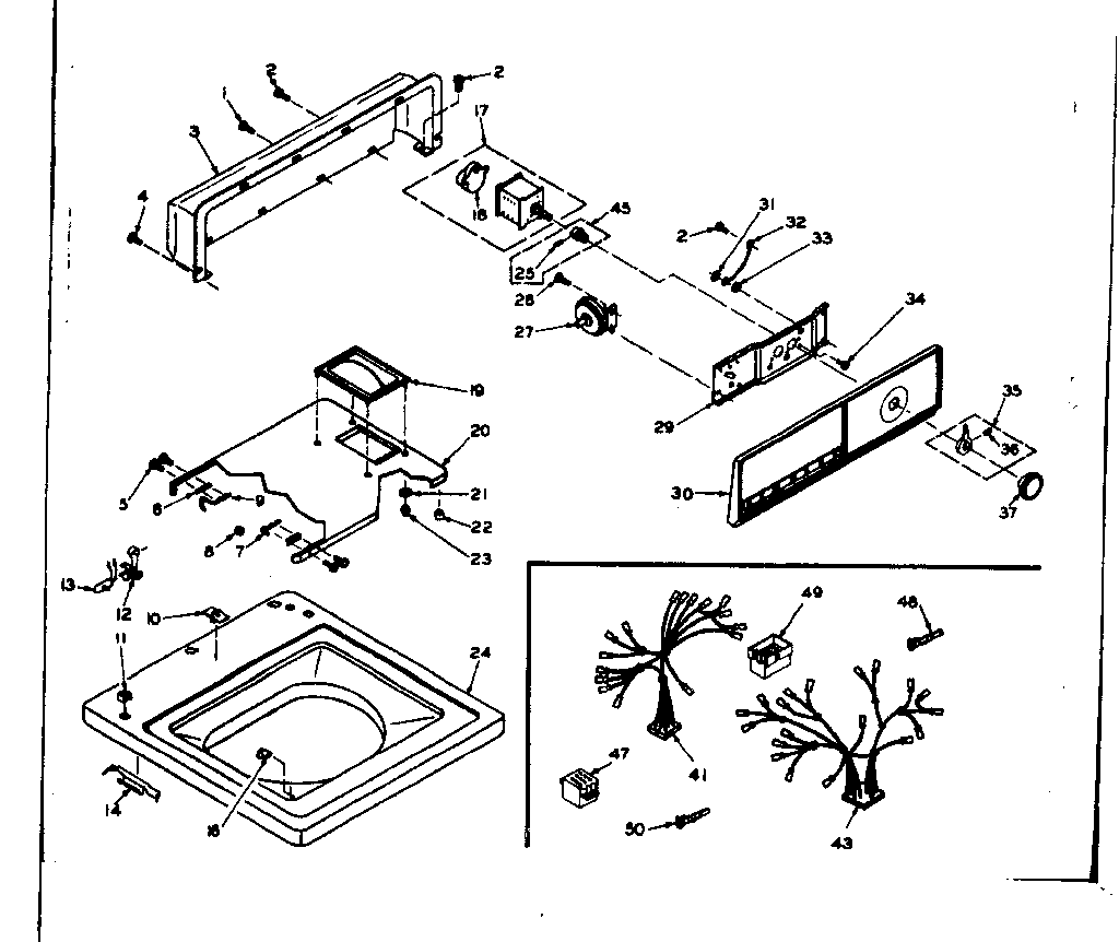 Top and console assembly