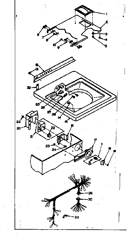 Top and control assembly