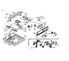 Kenmore 1106704100 top and console assembly diagram