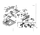 Kenmore 1106704101 top and console assembly diagram