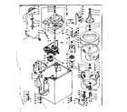 Kenmore 1106704110 machine sub-assembly diagram