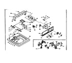 Kenmore 1106704110 top and console assembly diagram