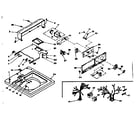 Kenmore 1106704112 top and console assembly diagram