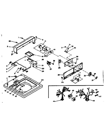 Top and console assembly
