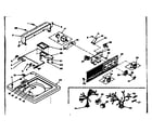 Kenmore 1106704201 top and console assembly diagram