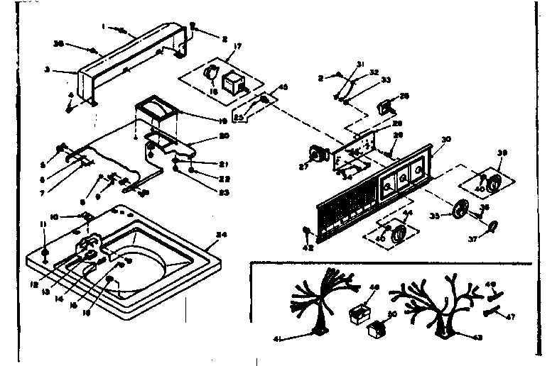 Top and console assembly