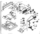 Kenmore 1106704300 top and console assembly diagram
