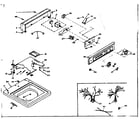 Kenmore 1106705500 top and console assembly diagram