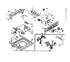 Kenmore 1106705551 top and console assembly diagram
