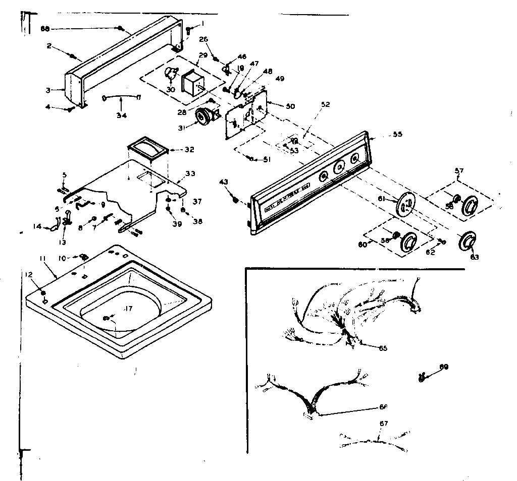 Top and console assembly