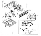 Kenmore 1106705601 top and console assembly diagram