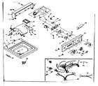 Kenmore 1106704700 top and console assembly diagram