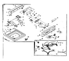 Kenmore 1106704701 top and console assembly diagram