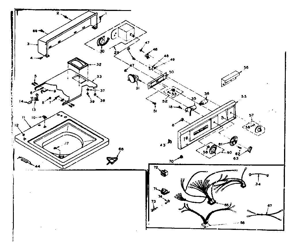 Top and console assembly