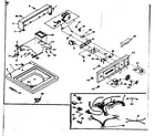 Kenmore 1106704702 top and console assembly diagram