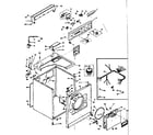 Kenmore 1106708702 machine sub-assembly diagram