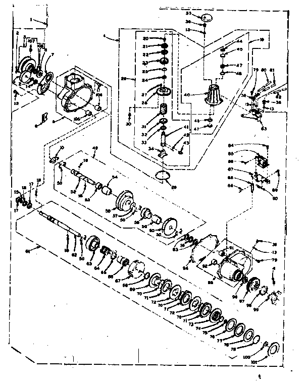 Speed changer assembly