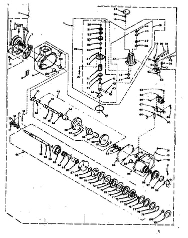 Speed changer assembly