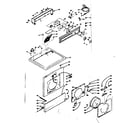 Kenmore 1106709500 top and front assembly diagram