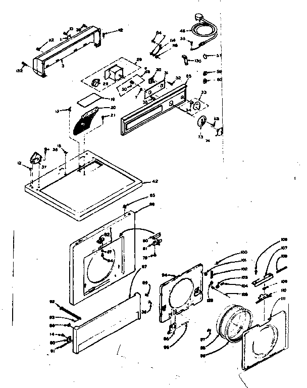 Top and front assembly