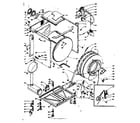 Kenmore 1106709500 base and tank assembly diagram