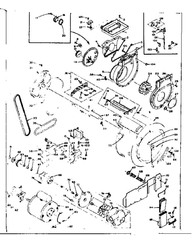 Blower, cylinder, pump and motor
