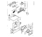 Kenmore 1106709501 top and front assembly diagram
