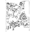 Kenmore 1106709501 base and tank assembly diagram